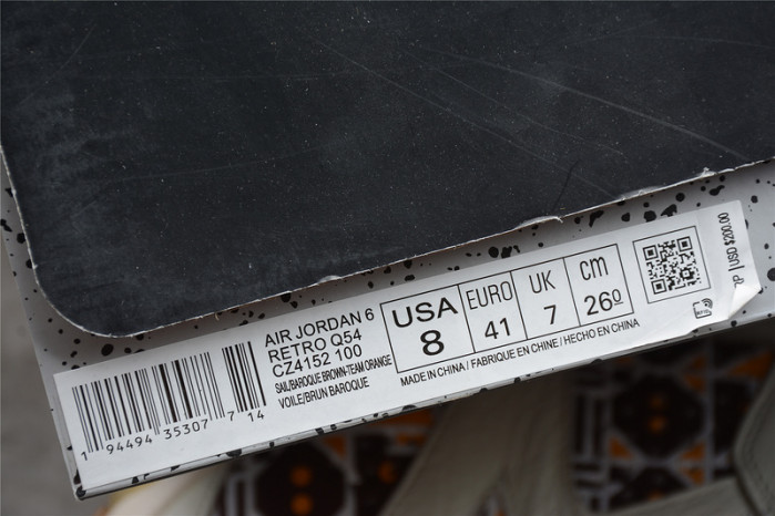 air jordan 6 quai 54 cz4152-100
