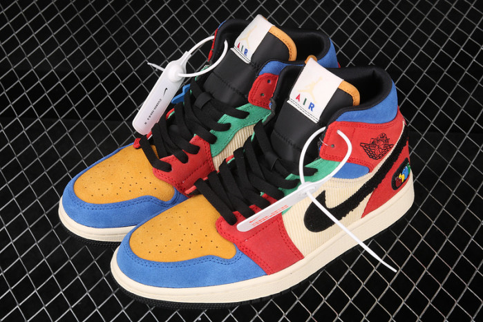 air jordan 1 mid blue the great cu2805-100