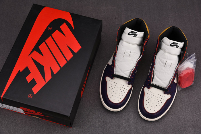 nike sb air jordan 1 lakers chicago cd6578-507