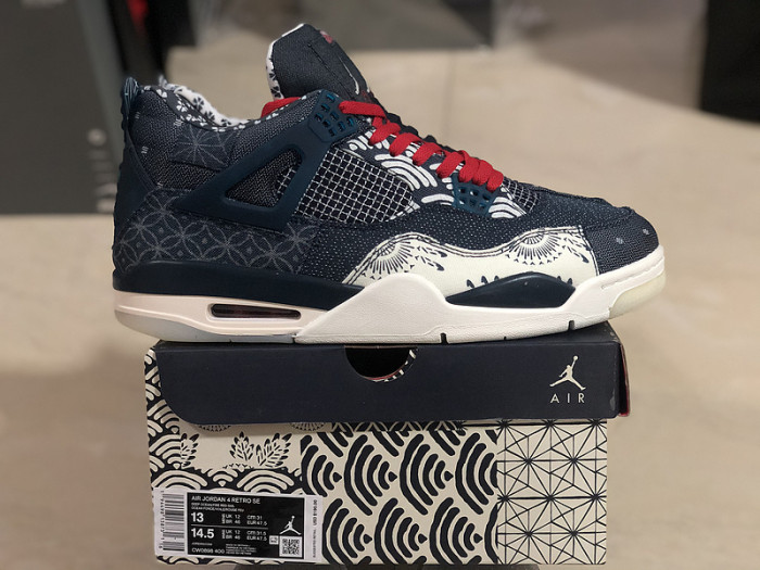 air jordan 4 sashiko deep ocean cw0898-400