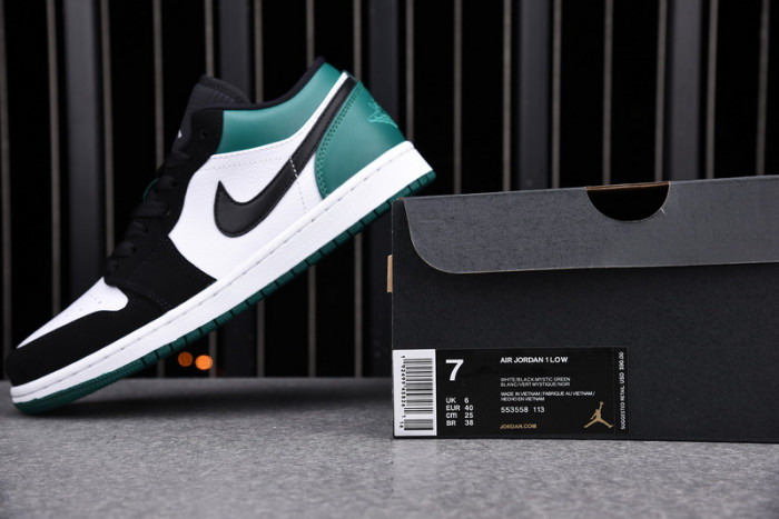 jordan 1 low mystic green 553558-113