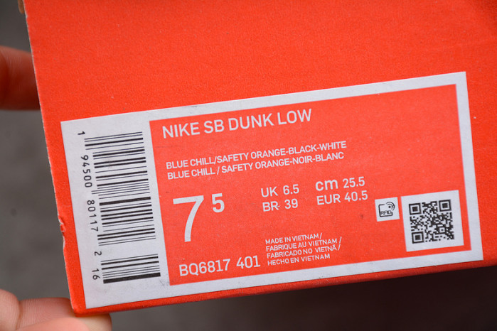 nike sb dunk low 58 blue chill orange bq6817-401