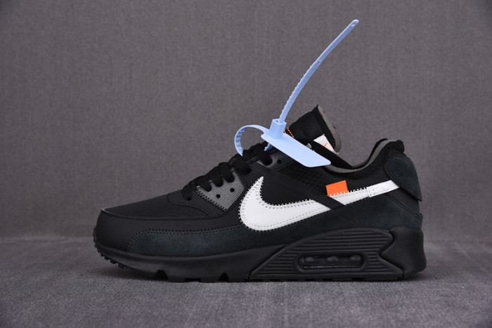 o-w nike air max 90 black aa7293-001