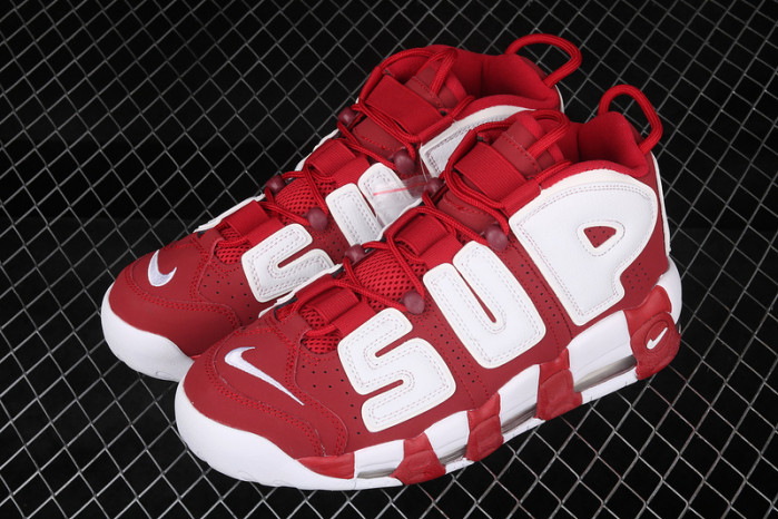 Supreme x Nike Air More Uptempo Varsity Red/White 902290-600