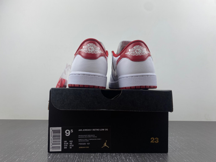 jordan 1 retro low white varsity red-705329-101