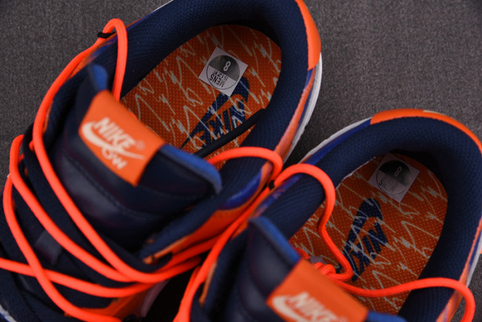 o-w x nike sb dunk low orange perple white shoes ct0856-801