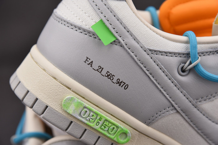 o-w x dunk low “02 of 50” dm1602-115