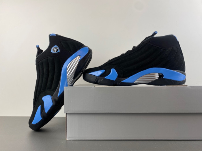 Jordan 14 Retro Black University Blue (2026)-487471-002