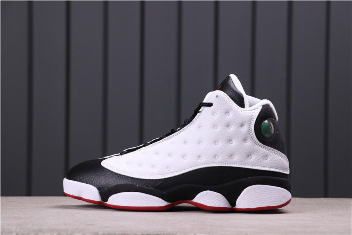 air jordan 13 retro "he got game" white/ black-true red 309259-104