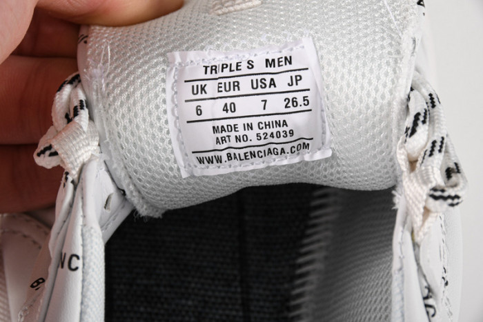 triples trainer sneakers letters 2000016