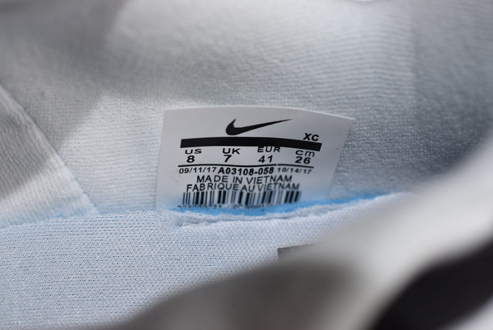 o-w x nike m2k tekno white, black & team orange a03108 058