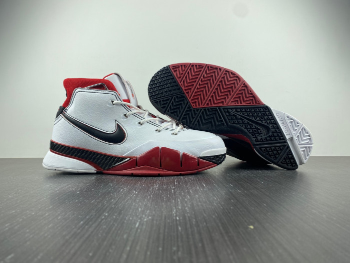nike kobe 1 protro white black red (all star)-aq2728-102