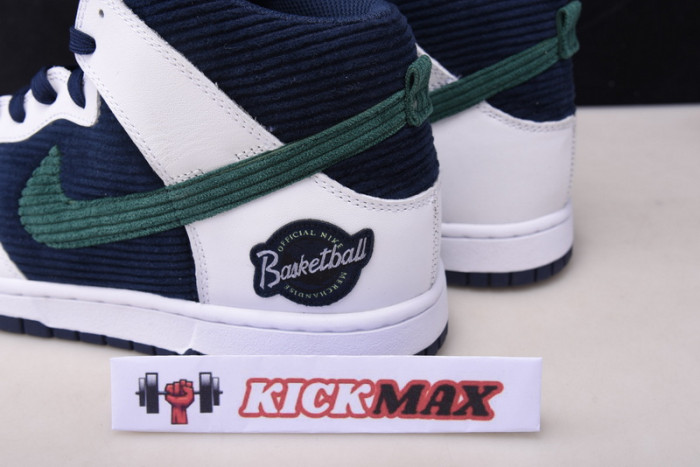 nike sb dunk high white/midnight navy-green-volt dh0953 400