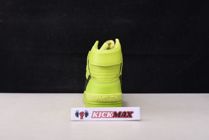 nike dunk high ambush flash lime cu7544-300