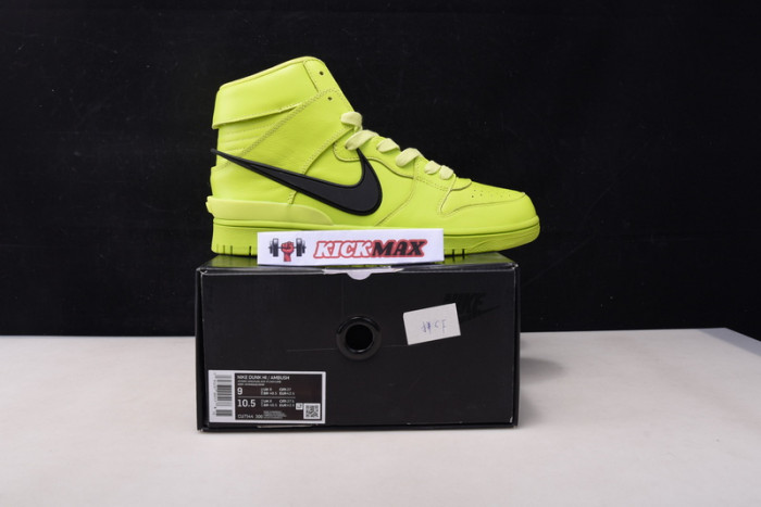 nike dunk high ambush flash lime cu7544-300