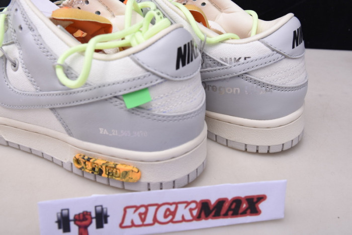 o-w x dunk low “43 of 50” dm1602-128