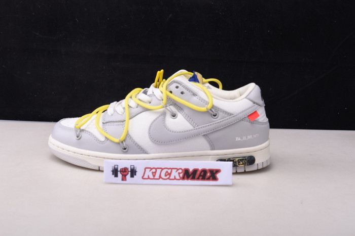 o-w x dunk low “27 of 50” dm1602-120