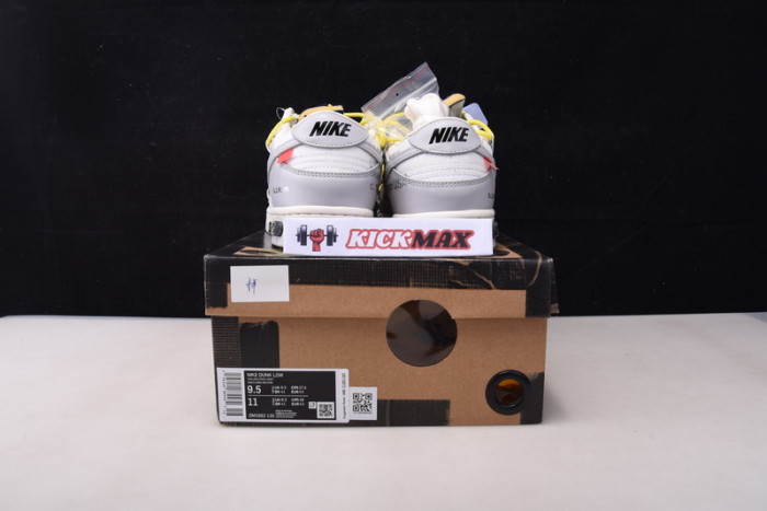 o-w x dunk low “27 of 50” dm1602-120