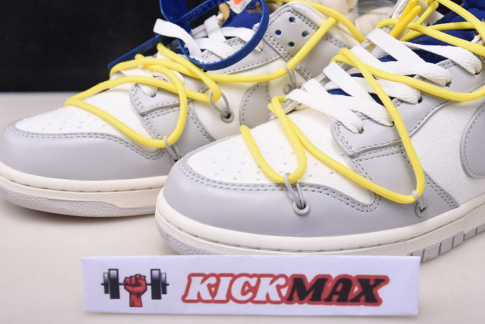 o-w x dunk low “27 of 50” dm1602-120