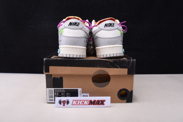 o-w x dunk low “45 of 50” dm1602-101