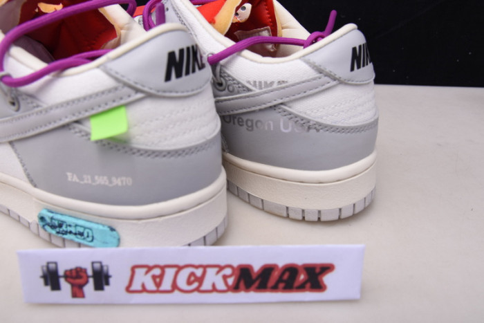 o-w x dunk low “45 of 50” dm1602-101