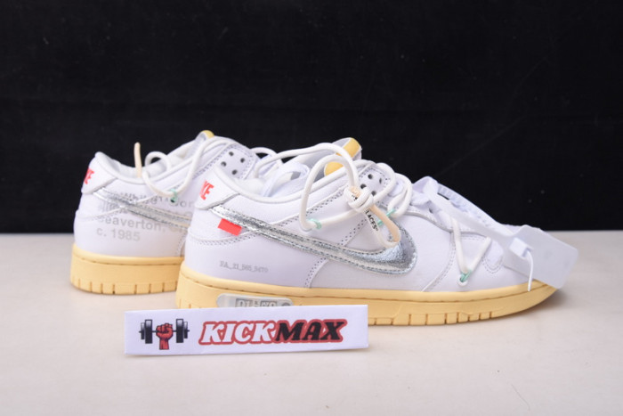 o-w x dunk low “01 of 50” dm1602-127