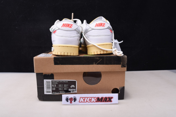 o-w x dunk low “01 of 50” dm1602-127