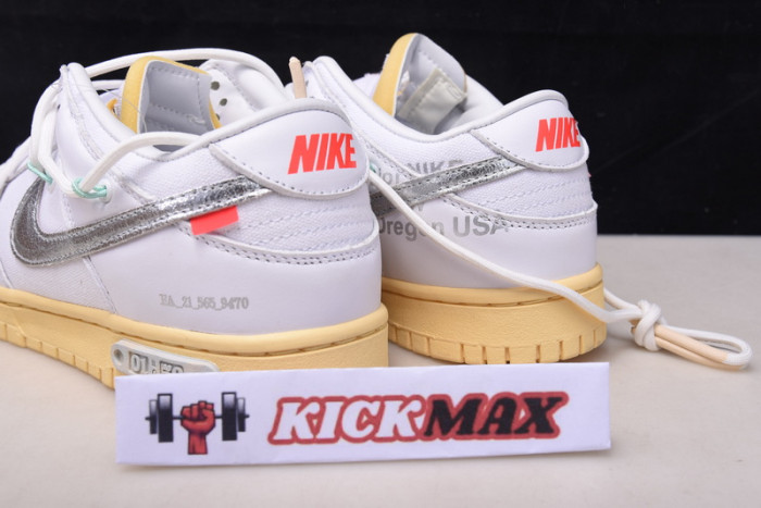 o-w x dunk low “01 of 50” dm1602-127