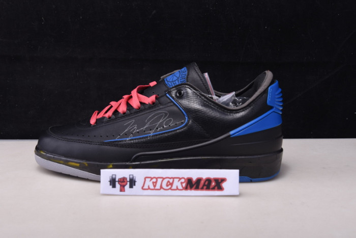 air jordan 2 retro low sp o-w black blue dj4375-004