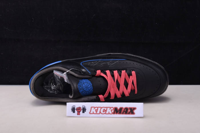 air jordan 2 retro low sp o-w black blue dj4375-004