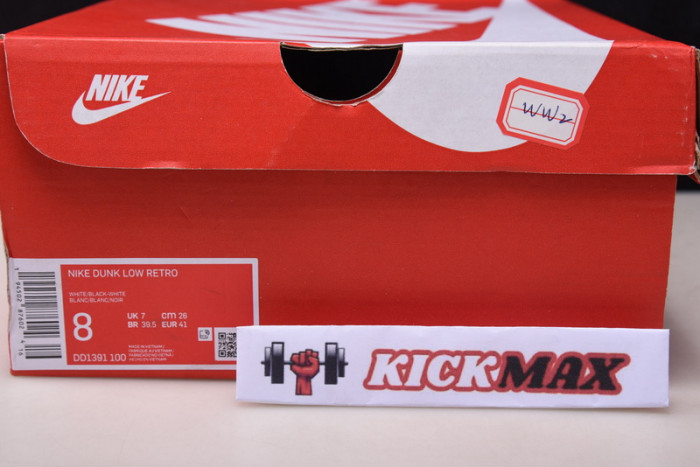 nike dunk low sp black white dd1391-100