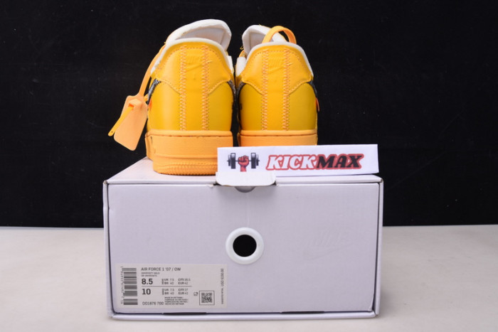 nike air force 1 low o-w university gold metallic silver dd1876-700