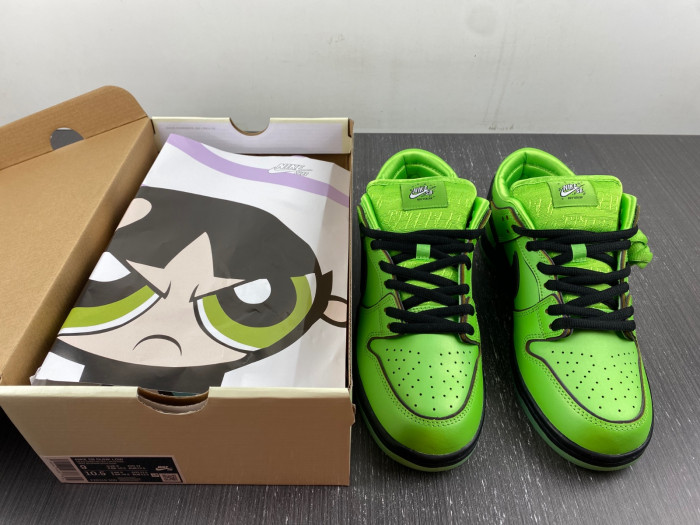 nike sb dunk low the powerpuff girls buttercup-c fz8319-300