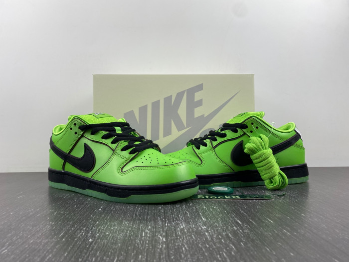 nike sb dunk low the powerpuff girls buttercup-c fz8319-300