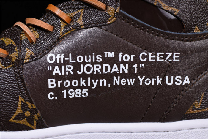 l**is V*t*n x o-w x air jordan 1 customs mens aq0818-202