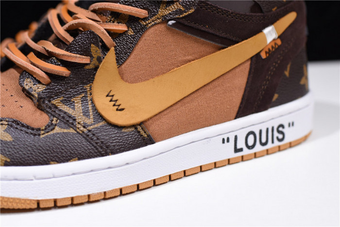 l**is V*t*n x o-w x air jordan 1 customs mens aq0818-202