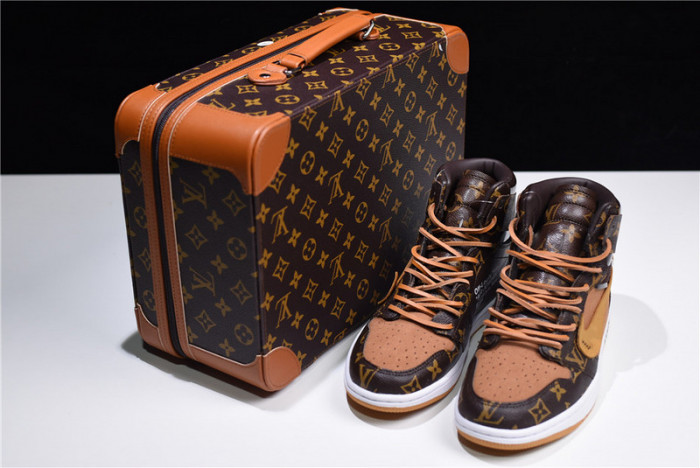 l**is V*t*n x o-w x air jordan 1 customs mens aq0818-202