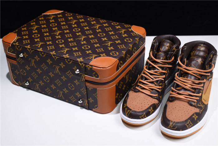 l**is V*t*n x o-w x air jordan 1 customs mens aq0818-202