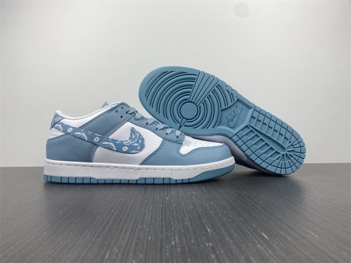 nike dunk low essential paisley pack worn blue (w)-dh4401-101