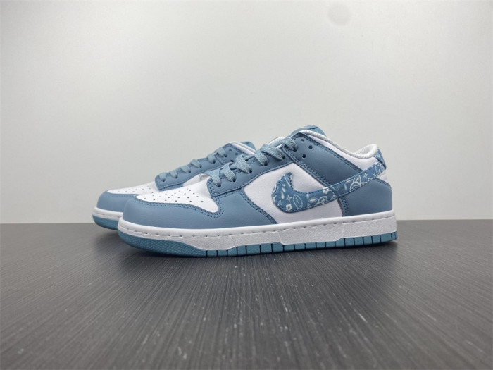 nike dunk low essential paisley pack worn blue (w)-dh4401-101