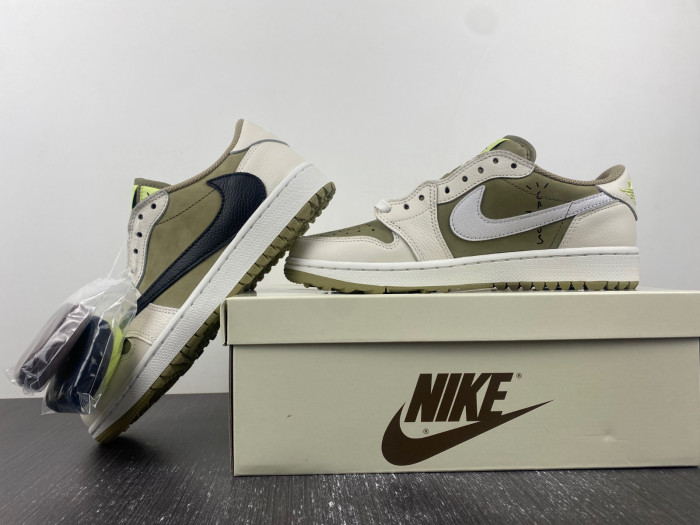 jordan 1 retro low golf travis scott neutral olive- fz3124-200