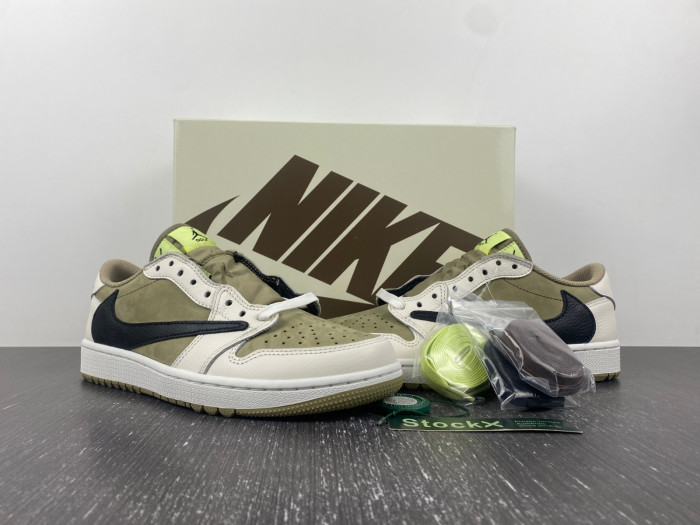jordan 1 retro low golf travis scott neutral olive- fz3124-200