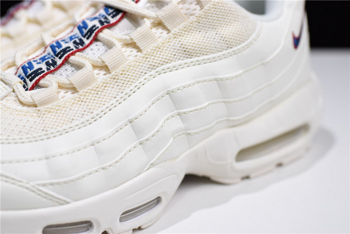 nike air max 95 tt "pull tab" white/ gym blue - gym red aj1844-101