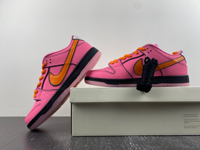 the powerpuff girls x nike sb dunk low “blossom”-fd2631-600