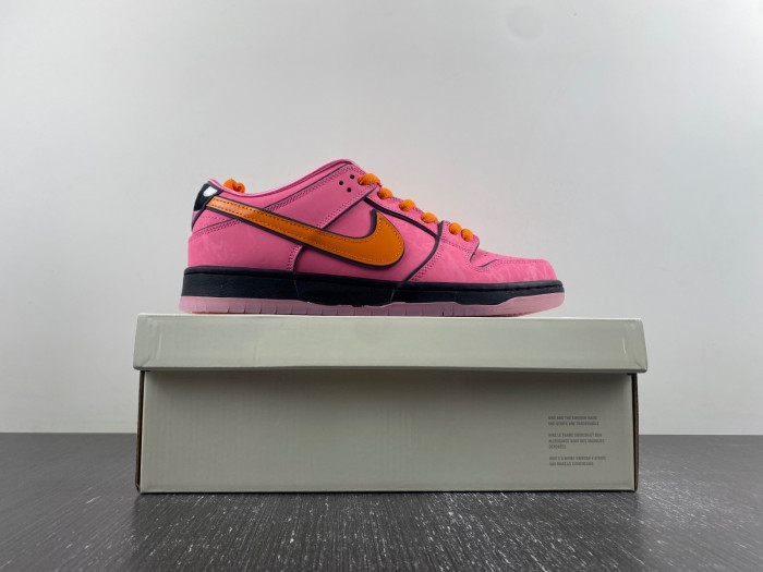 the powerpuff girls x nike sb dunk low “blossom”-fd2631-600