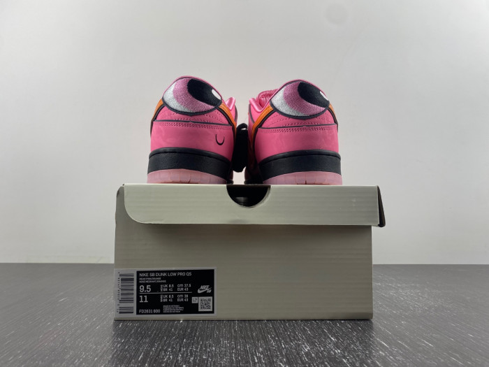 the powerpuff girls x nike sb dunk low “blossom”-fd2631-600