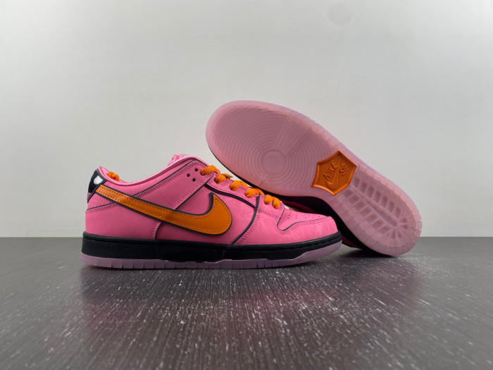 the powerpuff girls x nike sb dunk low “blossom”-fd2631-600