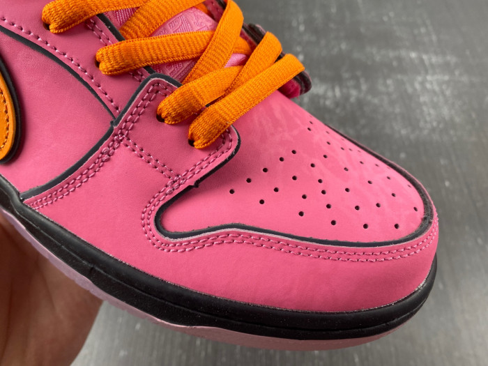 the powerpuff girls x nike sb dunk low “blossom”-fd2631-600
