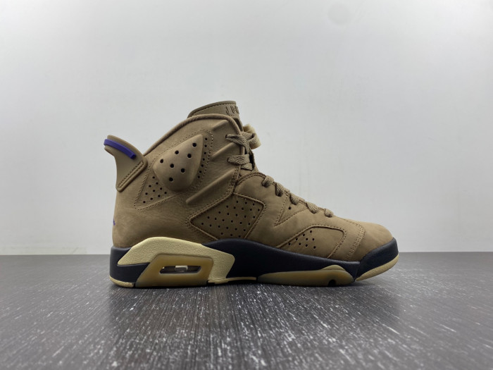 jordan 6 retro gore-tex brown kelp-fd1643-300