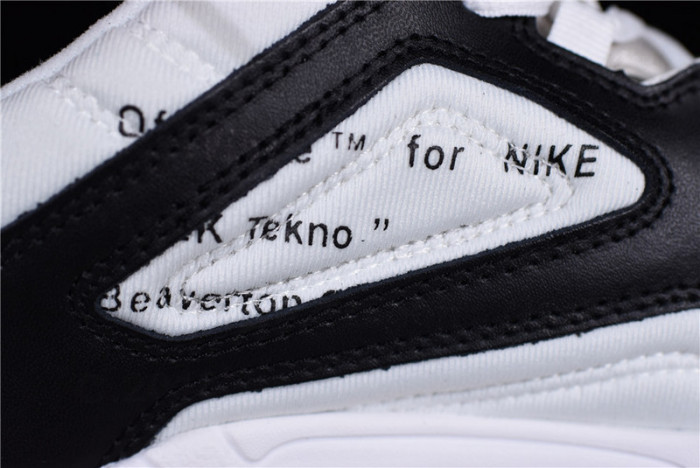o-w x nike m2k tekno black ,white a03108 062